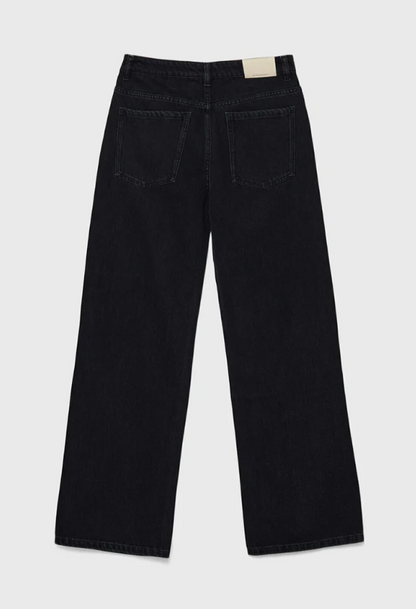 Stradivarius WITH RHINESTONES - Relaxed fit jeans - black denim
